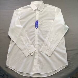 Calvin Klein Active Performance Mens Dress Shirt Regular Fit L 16-16.5 32/33 NWT